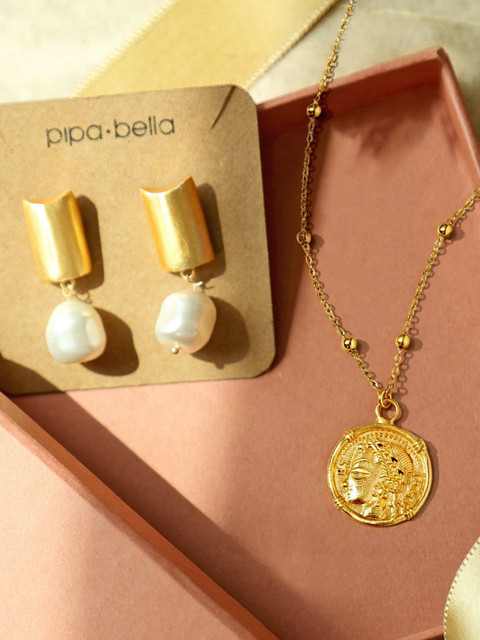 

Pipa Bella Gold-Toned Beaded Jewellery Set