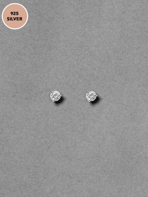 

Pipa Bella Sterling Silver-Plated CZ Circular Studs