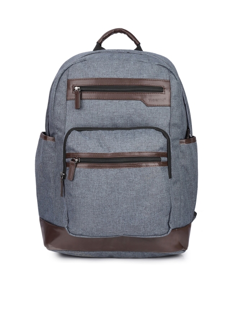 

TIGERNU Unisex Blue & Brown Backpack