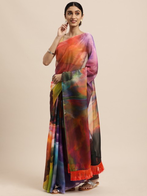 

VASTRANAND Multicoloured Pure Silk Saree, Multi