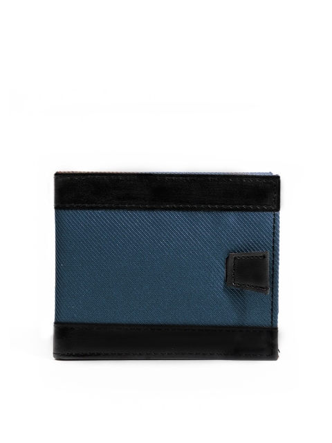 

THE ASSEMBLY Unisex Blue & Black Two Fold Wallet