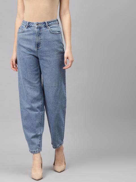 

Marks & Spencer Women Blue Cotton Mid-Rise Jeans