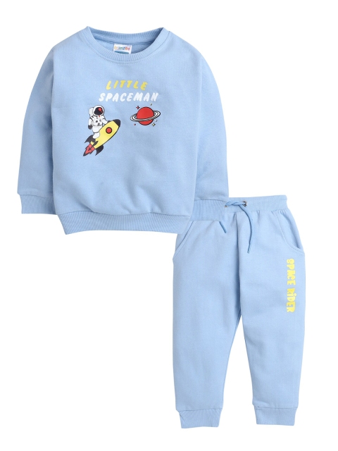 

BUMZEE Boys Blue & Yellow T-shirt with Pyjamas