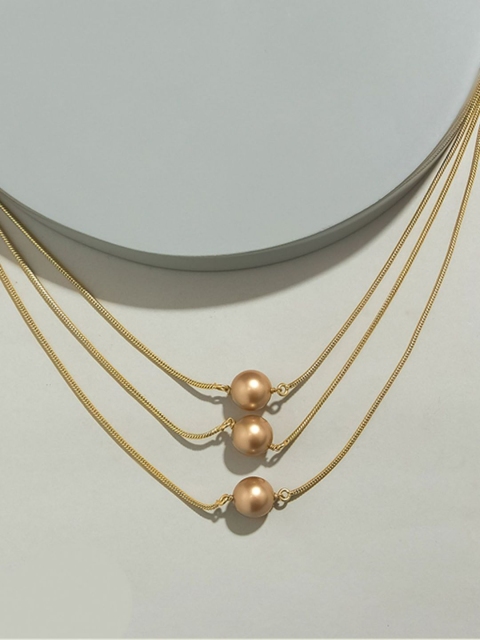 

Pipa Bella Gold-Toned Gold-Plated Layered Necklace