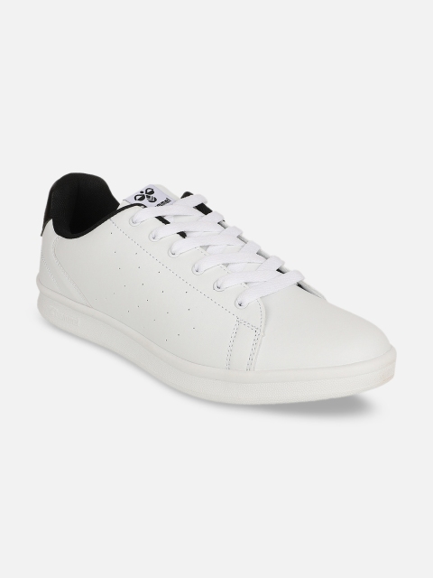 

hummel Unisex White PU Sneakers