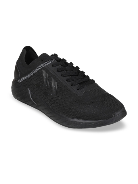

hummel Unisex Black Woven Design Sneakers