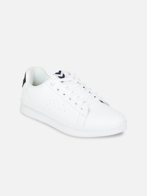 

hummel Unisex White Perforations PU Sneakers