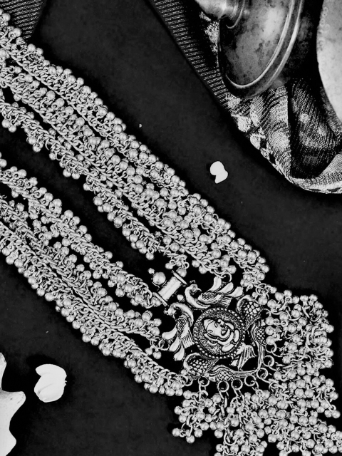 

NEUDIS Silver-Plated German Silver Oxidised Necklace