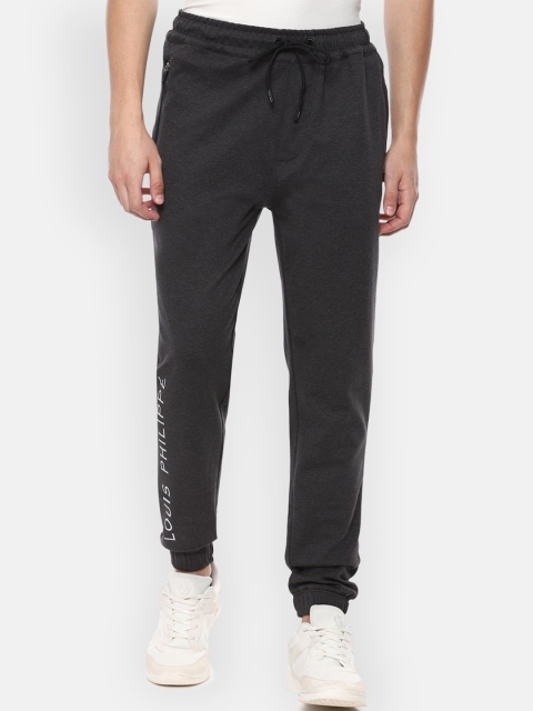 

Louis Philippe ATHPLAY Men Charcoal Slim-Fit Joggers