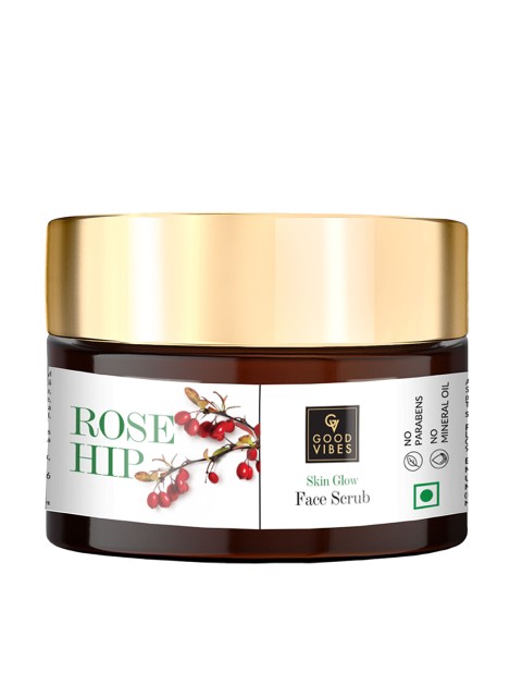 

Good Vibes Rosehip Skin Glow Face Scrub 50 g, White
