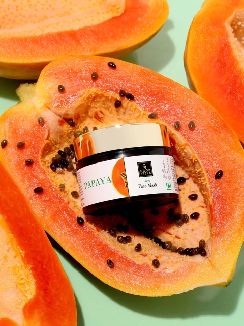 

Good Vibes Glow Face Mask - Papaya 50 g, White