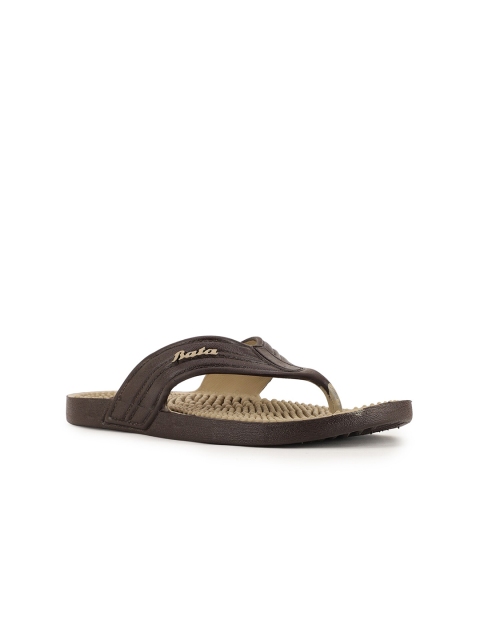 

Sandak by Bata Men Brown Room Slippers