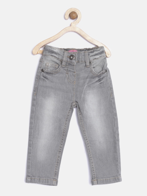 

Nauti Nati Girls Grey Regular Fit Stretchable Jeans