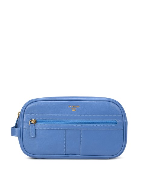 

Da Milano Blue Solid Travel Pouch