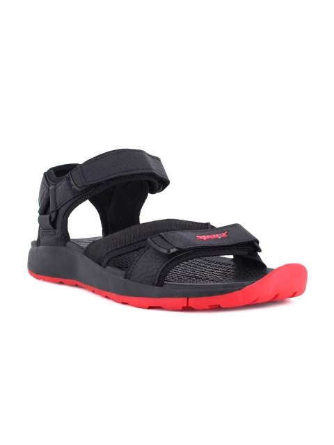 

Sparx Men Black & Red Solid Floater Sandals