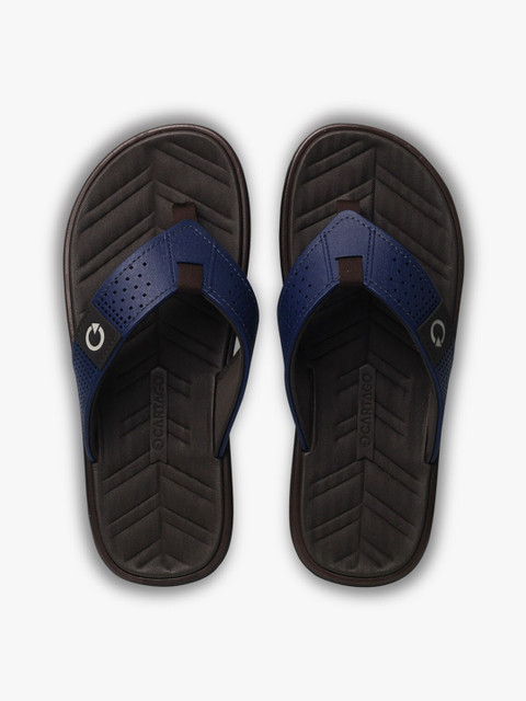 

CARTAGO Men Brown & Blue Thong Flip-Flops