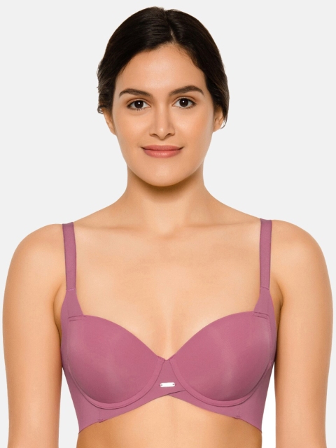 

Wacoal Women Purple Solid Lightly Padded Underwired Everyday Bra