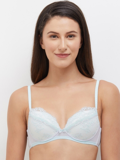 

Wacoal White & Blue Floral Everyday Bra Lightly Padded WB3489-GY
