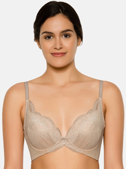 

Wacoal Beige Floral Everyday Bra Underwired Lightly Padded