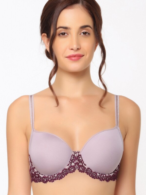 

Wacoal Purple & Mauve Floral Everyday Bra - Underwired Lightly Padded