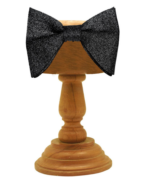 

MUTAQINOTI Men Grey Glitter Bow Tie