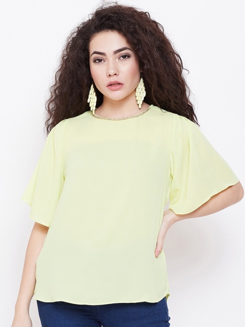 

Madame Yellow Georgette Top