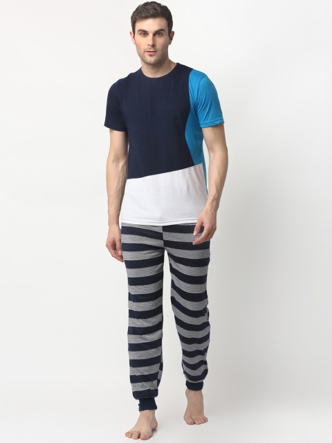 

Vimal Jonney Men Grey Cotton Blend Track Suit