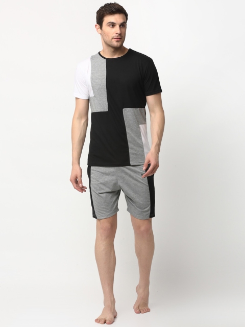 

Vimal Jonney Men Grey Cotton Blend Track Suit