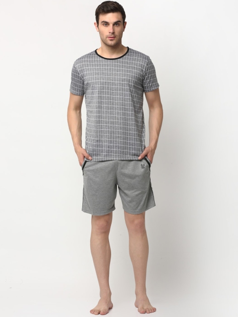 

Vimal Jonney Men Grey Cotton Blend Track Suit