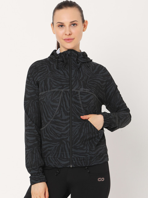 

Silvertraq Women Grey Lightweight Hooded Bomber Jacket