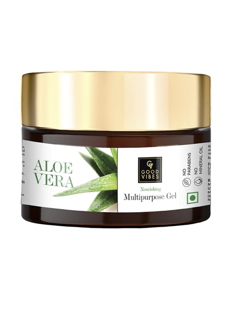 

Good Vibes Aloe Vera Nourishing Multipurpose Gel-50 g, Transparent