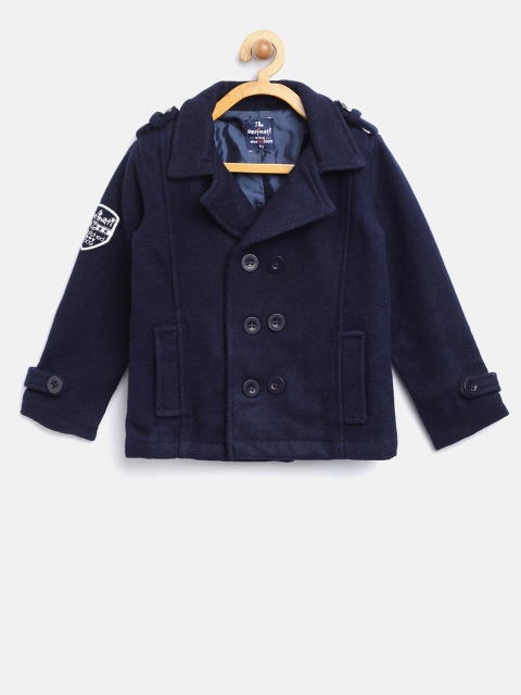 

Nauti Nati Boys Navy Double-Breasted Pea Coat, Navy blue