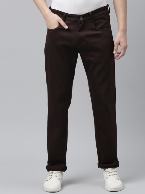 

CINOCCI Men Brown Slim Fit Stretchable Jeans