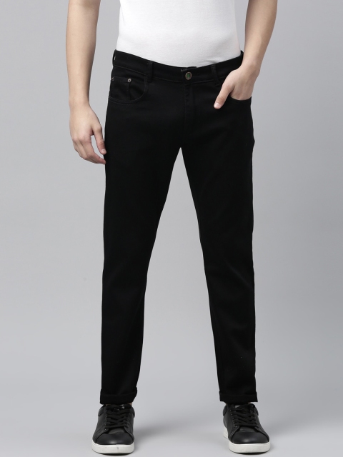 

CINOCCI Men Black Slim Fit Stretchable Jeans