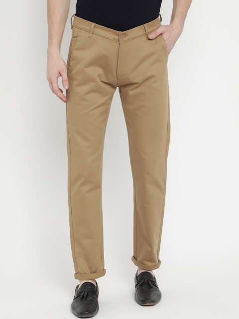 

V2 Value & Variety Men Yellow Solid Trousers