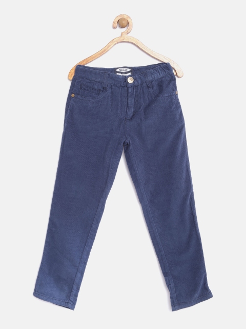 

Nauti Nati Boys Navy Corduroy Flat-Front Trousers, Navy blue