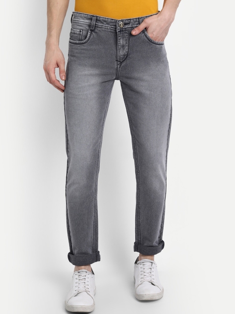 

BROADSTAR Men Grey Slim Fit Heavy Fade Stretchable Jeans