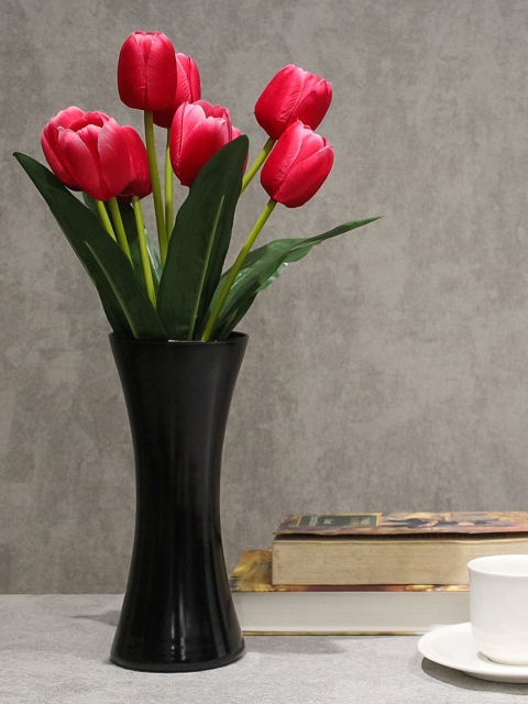

PolliNation Pink & Green Artificial Tulip Flower Bunch