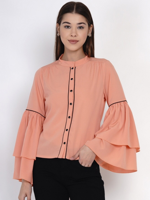 

Texco Women Peach-Coloured Classic Opaque Casual Shirt