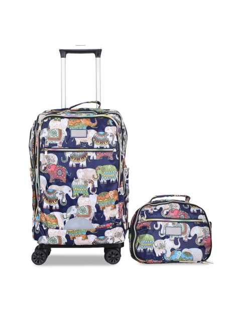 

Polo Class Blue Printed Light Weight Shopping Trolley Bag