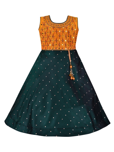 

Wish Karo Green Satin Maxi Dress