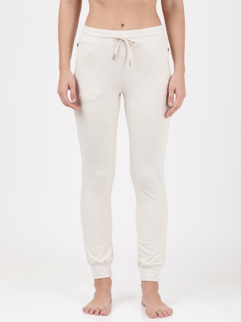

Jockey Women Cream-Coloured Joggers