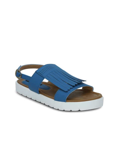 

Get Glamr Women Blue Solid Flats