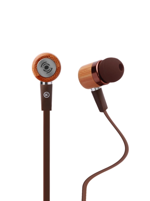 Tekfusion Brown Ecoofers In-Ear Wired Bamboo Earphones available at myntra for Rs.769