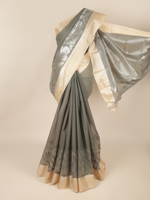 

Pothys Grey Woven Design Silk Cotton Saree