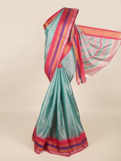 

Pothys Green & Red Woven Design Silk Cotton Saree