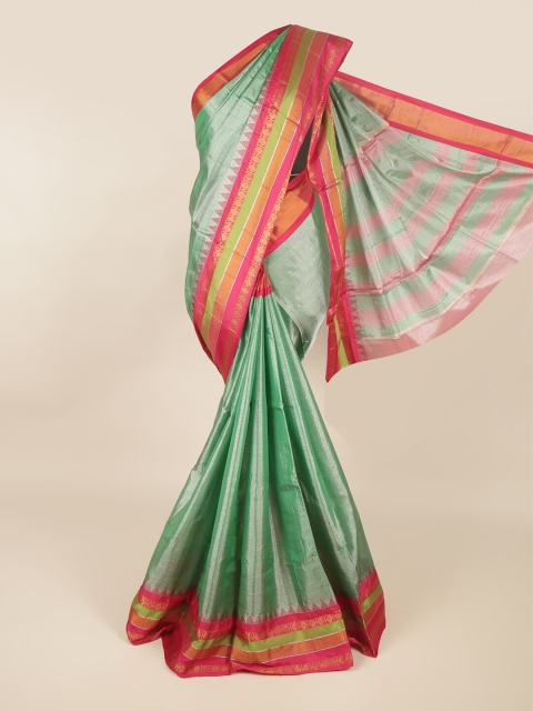 

Pothys Green & Red Woven Design Silk Cotton Saree