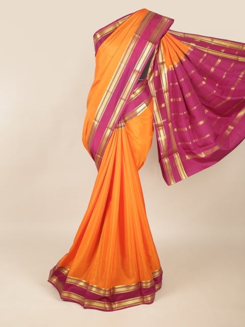 

Pothys Orange & Magenta Zari Art Silk Saree
