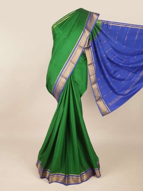 

Pothys Green & Blue Zari Art Silk Saree