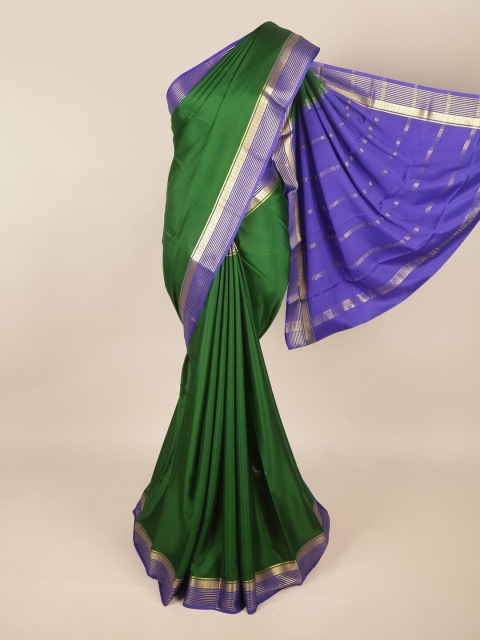 

Pothys Green & Blue Zari Art Silk Saree